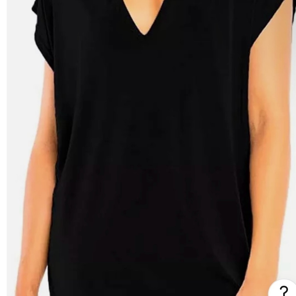 Jordan Taylor Cut Out Cover Up Tunic With Back Detail Color Black Sz XL